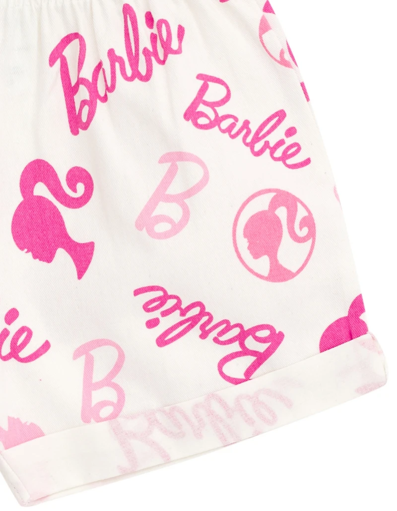 Barbie Girls Peplum T-Shirt and Shorts Outfit Set