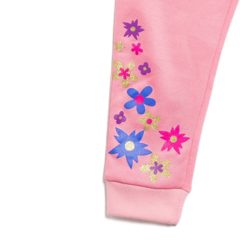 Encanto Girls Mirabel Fleece Pullover Sweatshirt and Pants Set