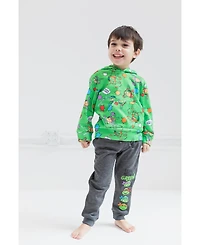 Teenage Mutant Ninja Turtles Boys Fleece Pullover Hoodie and Pants Outfit Set to (2T - 18-20)