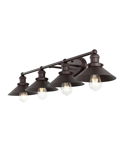 Jonathan Y July 36.25" 4-Light Metal Vanity Light, Oil Rubbed Bronze
