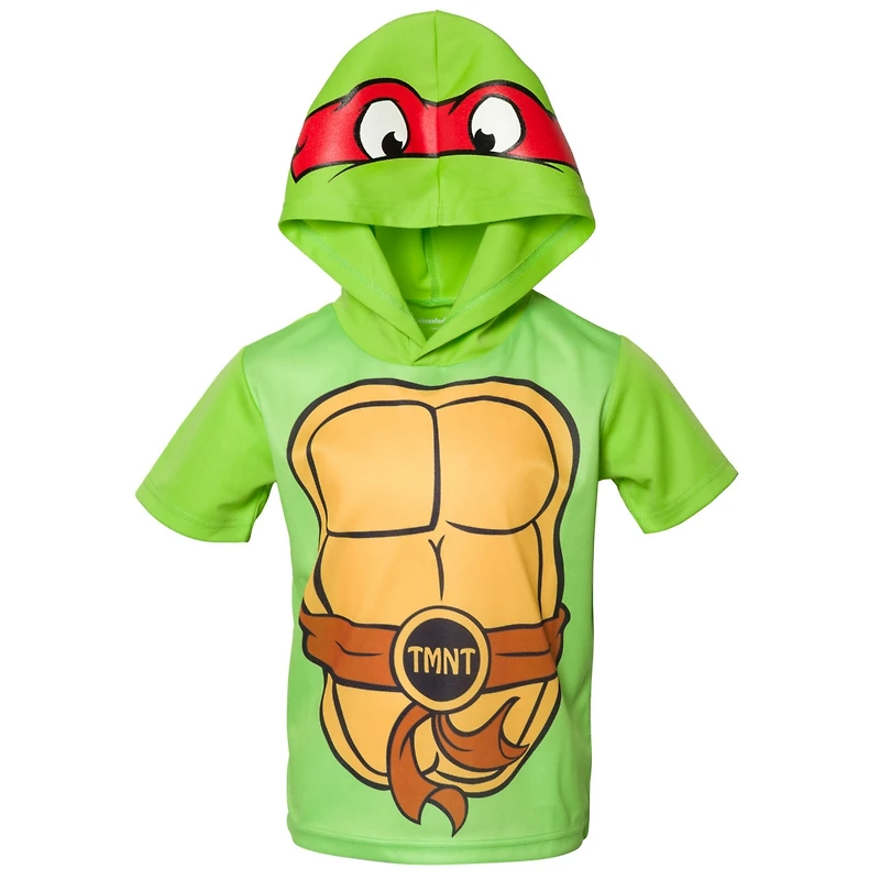 Teenage Mutant Ninja Turtles Toddler Boys Raphael Mesh Athletic Pullover T-Shirt Shorts Outfit Set