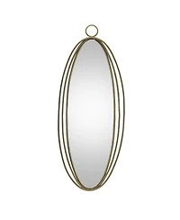Slickblue Iron Oval Wall Mirror - Elegant and Durable Wall Accent