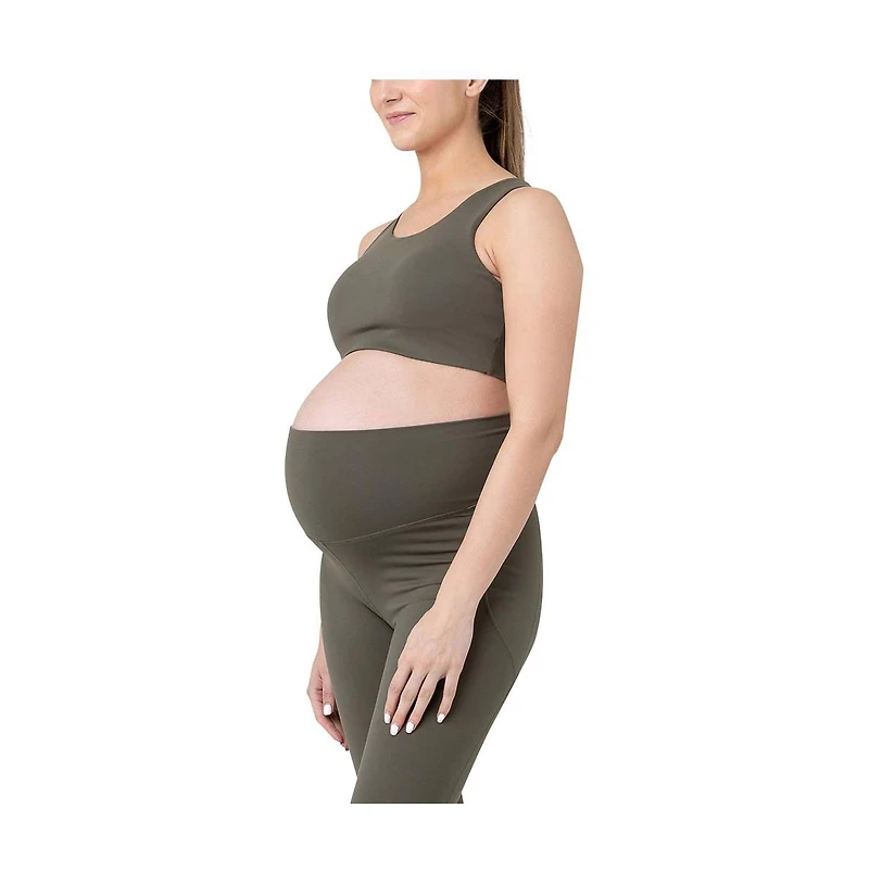 Ripe Maternity Tempo Active Crop Top Khaki