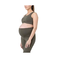 Ripe Maternity Tempo Active Crop Top Khaki