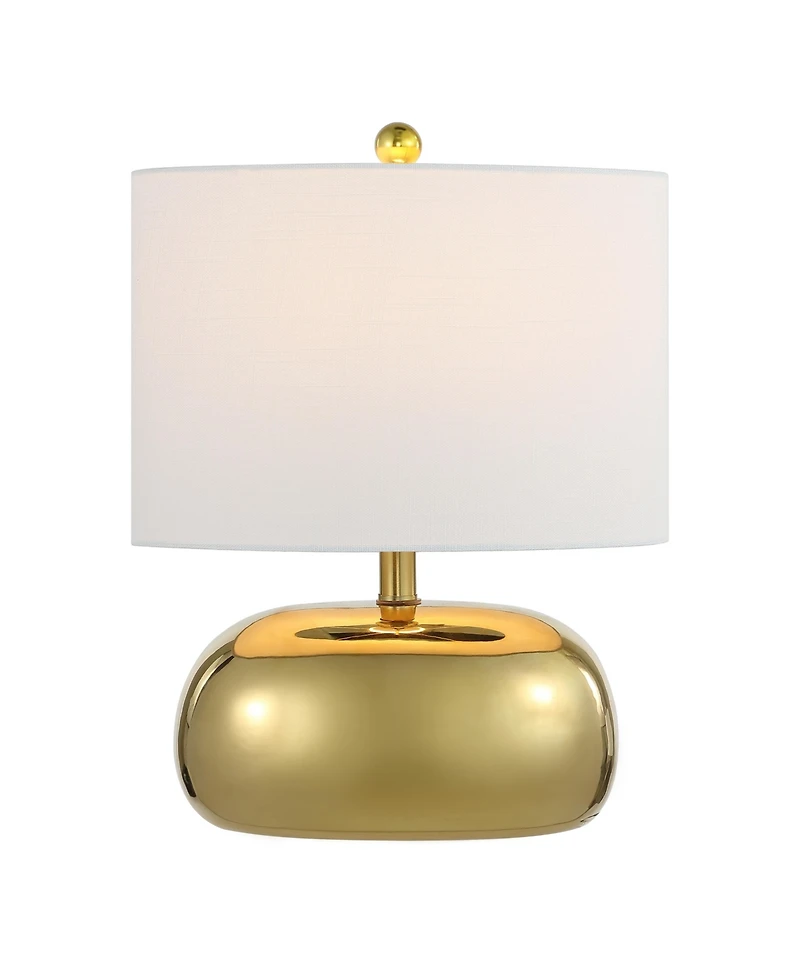 Jonathan Y Calix 20" Mid-Century Glam Ceramic/Iron Led Table Lamp, Gold
