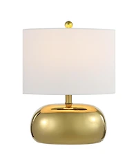 Jonathan Y Calix 20" Mid-Century Glam Ceramic/Iron Led Table Lamp, Gold