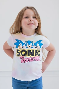 Sega Toddler Girls Sonic The Hedgehog Rosy Rascal 2 Pack T-Shirts to