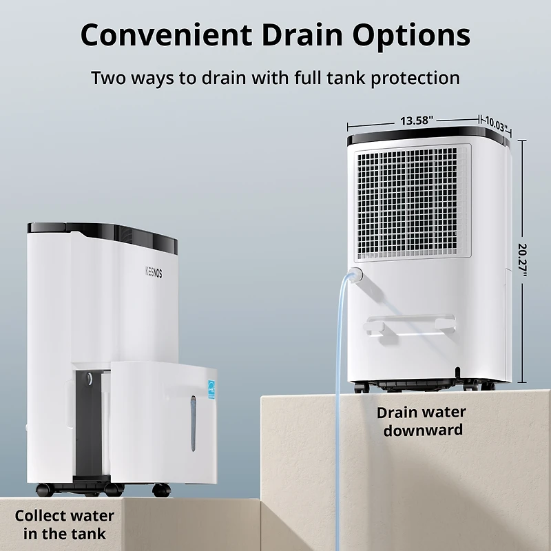 Kesnos 120 Pint Energy Star Dehumidifier for Rooms, Basement,Bathroom, Up to 5000 sq.ft