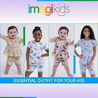 Winnie the Pooh Baby Girls Minnie Mouse Lilo & Stitch Peplum T-Shirt and Bike Shorts Outfit Set Newborn to