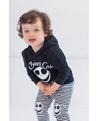 Nightmare Before Christmas Boys Jack Skellington Fleece Pullover Hoodie and Pants Outfit Set