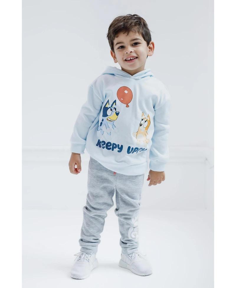 Bluey Toddler Boys Fleece Pullover Hoodie and Pants Outfit Set