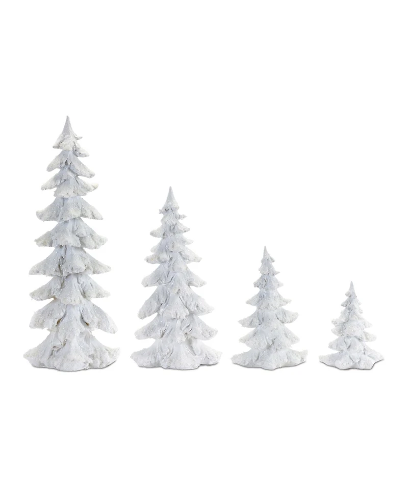 Slickblue Decorative Tree Stylish Addition for Home and Holiday Decor (Set of 4)