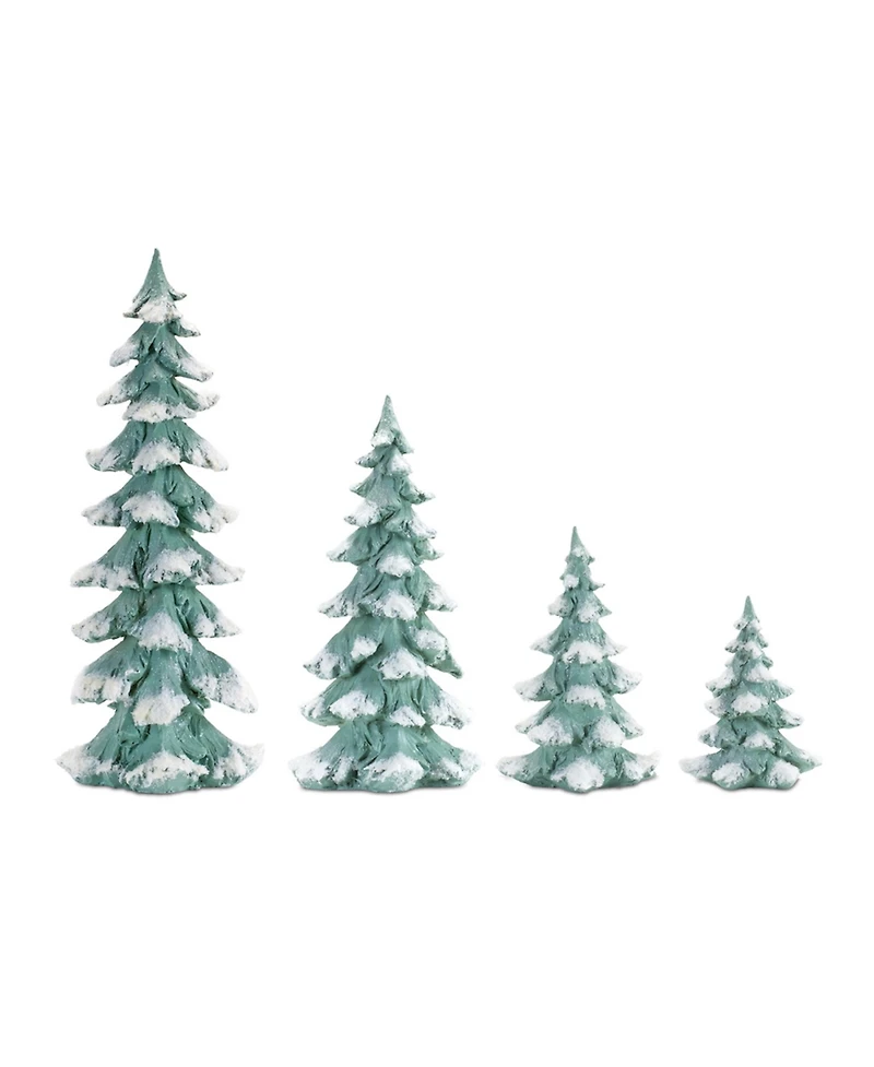 Slickblue Decorative Tree Stylish Addition for Home and Holiday Decor (Set of 4)