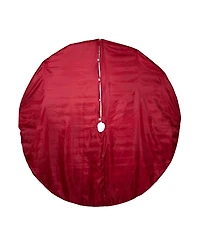 Kurt Adler 72-Inch Burgundy Sequin With Metallic Cord Tree Skirt