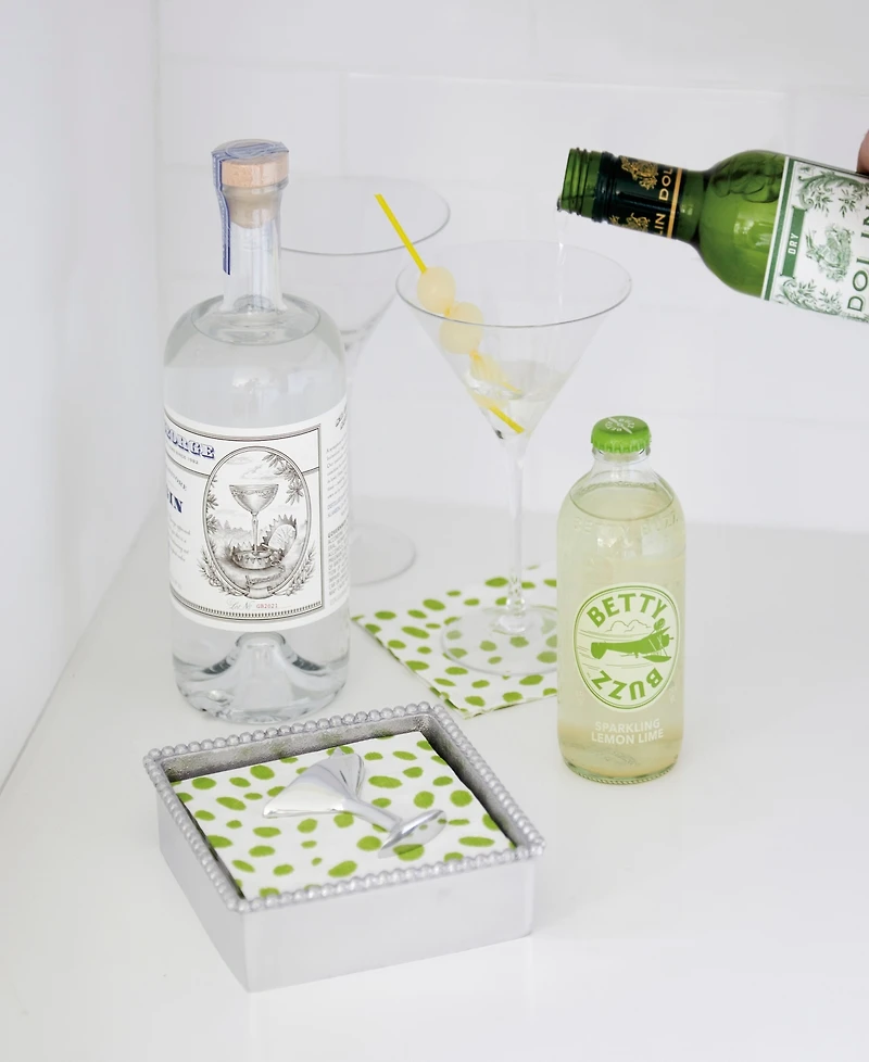Mariposa Cocktail Beaded Napkin Box Set