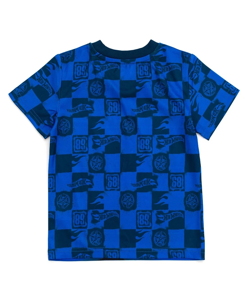 Hot Wheels Toddler Boys 2 Pack Athletic T-Shirts