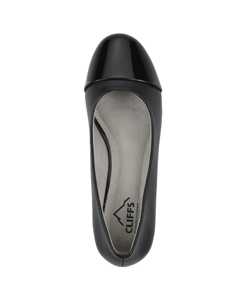 Cliffs by White Mountain Women's Bolivia Cap Toe Wedge Pumps