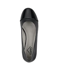 Cliffs by White Mountain Women's Bolivia Cap Toe Wedge Pumps