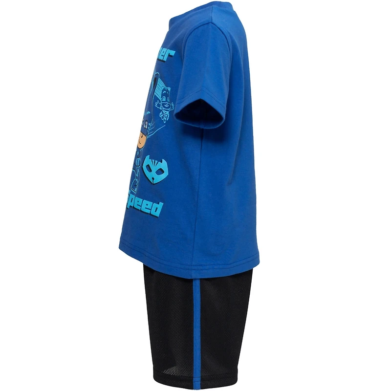 Pj Masks Little Boys T-Shirt and Mesh Shorts Outfit Set