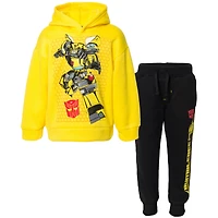 Transformers Boys Fleece Pullover Hoodie and Jogger Pants Outfit Set