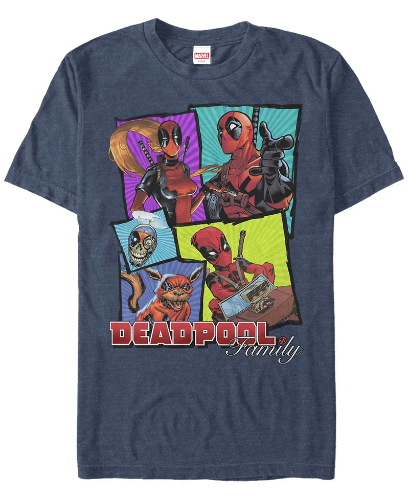 Fifth Sun Men's Deadpool Fam Bam Short Sleeve T-Shirt