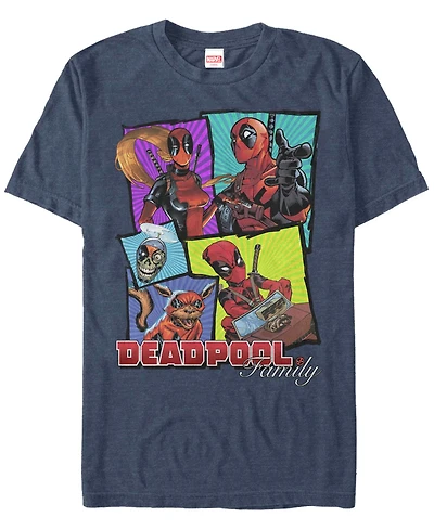 Fifth Sun Men's Deadpool Fam Bam Short Sleeve T-Shirt