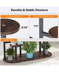 Tribesigns Plant Stand Indoor, Multi-Tiered 11 Potted Plant Shelf Flower Stands, Tall Plant Rack Display Holder Planter Organizer for Garden Balcony L