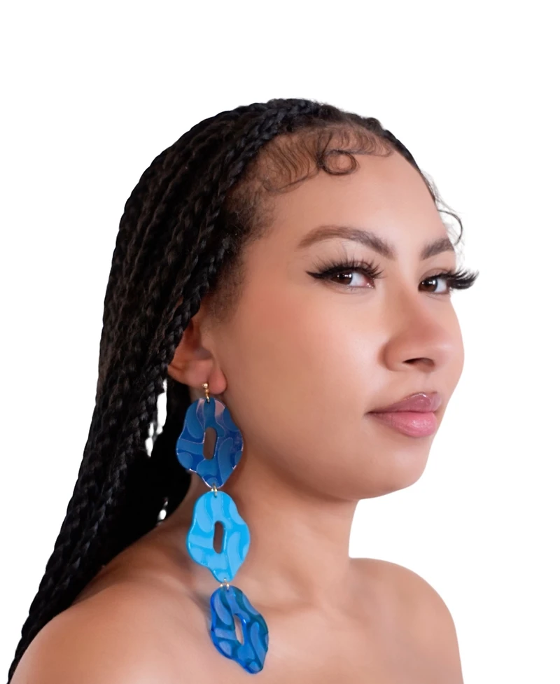 Swanky Designs Linked Dangle Earrings