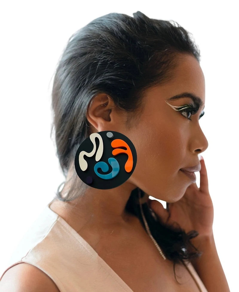 Swanky Designs 3D Circle Studs