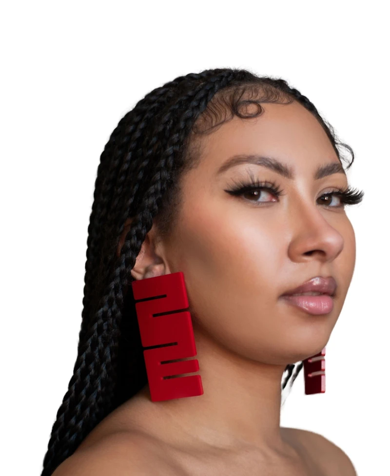 Swanky Designs Geometric Stud Earrings