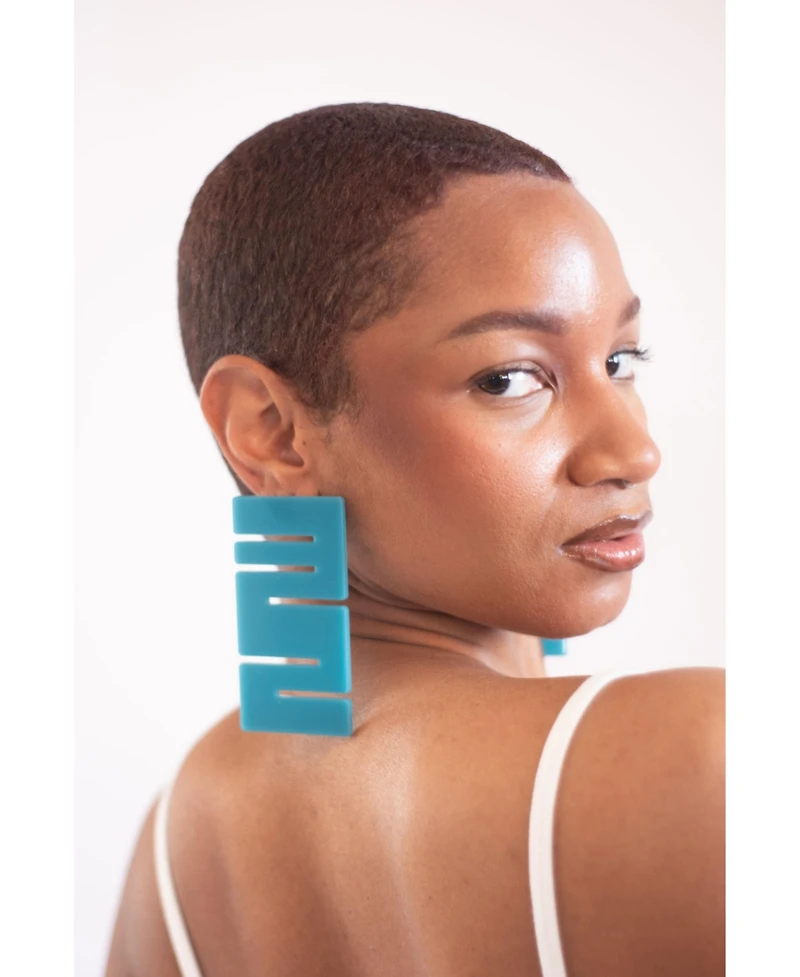 Swanky Designs Geometric Stud Earrings