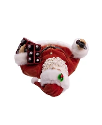 Kurt Adler 10.5-Inch Coca-Cola Santa Holding Two Six Packs Table Piece