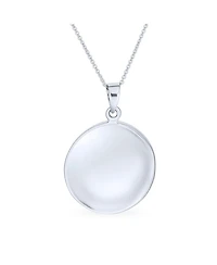 Bling Jewelry Ancient Viking Round Circle Disc Medallion Celtic Triquetra Trinity Knot Triskele Pendant Necklace Oxidized Sterling Silver