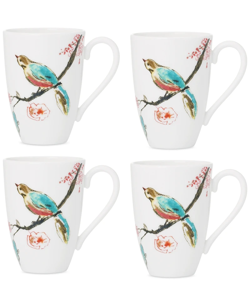 Lenox Chirp Mugs, Set of 4