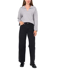 Vince Camuto Women's Wide-Collar Split-Neck Sweater