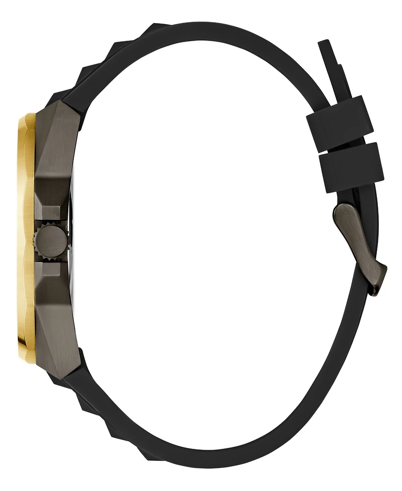 Guess Men's Multi-Function Black Silicone Watch 46mm