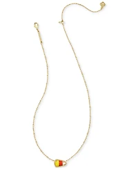 Kendra Scott 14k Gold-Plated Stone Candy Corn Adjustable Pendant Necklace, 16" + 3" extender