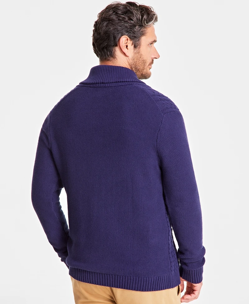 Club Room Men's Chunky Shawl Collar Cardigan Sweater, Created for Macy's