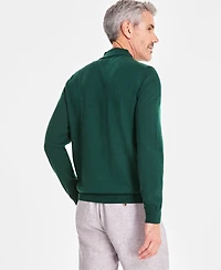 Club Room Men's Merino Wool Blend Polo Sweater, Created for Macy's