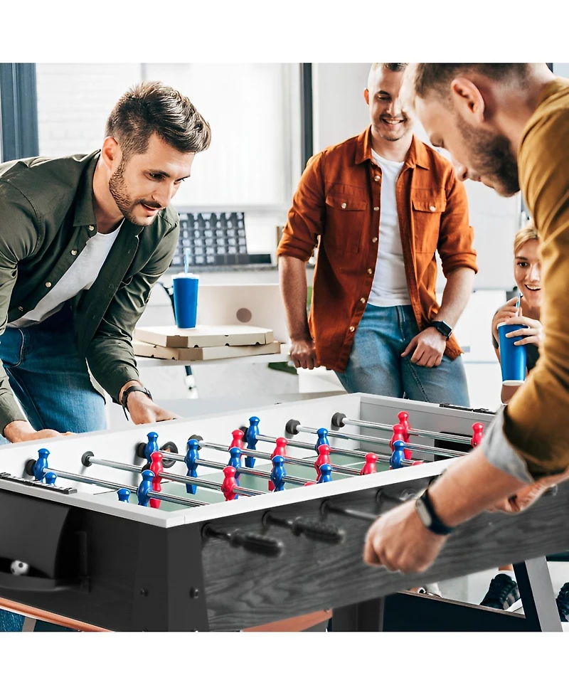Skonyon 48 Inch Competition Sized Home Recreation Wooden Foosball Table