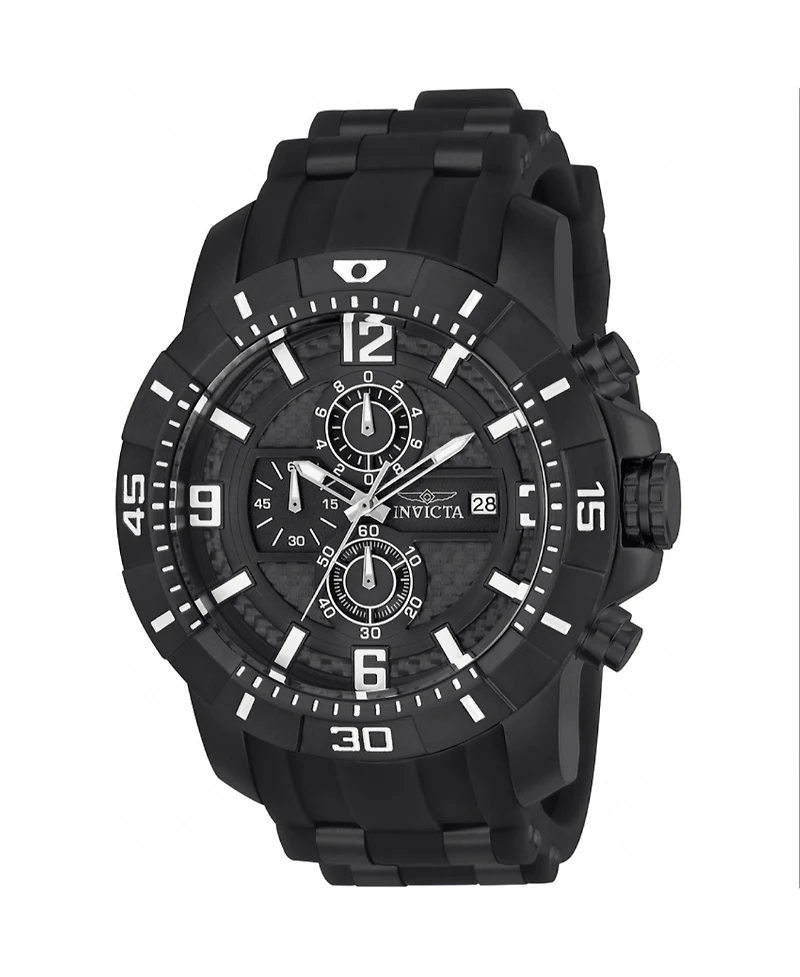Invicta Men's Pro Diver Quartz Multifunction Black Dial Watch