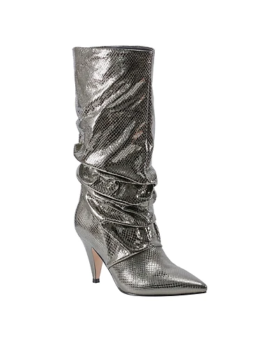 Marc Fisher Women's Kailee Pointy Toe Ruched Dress Boots
