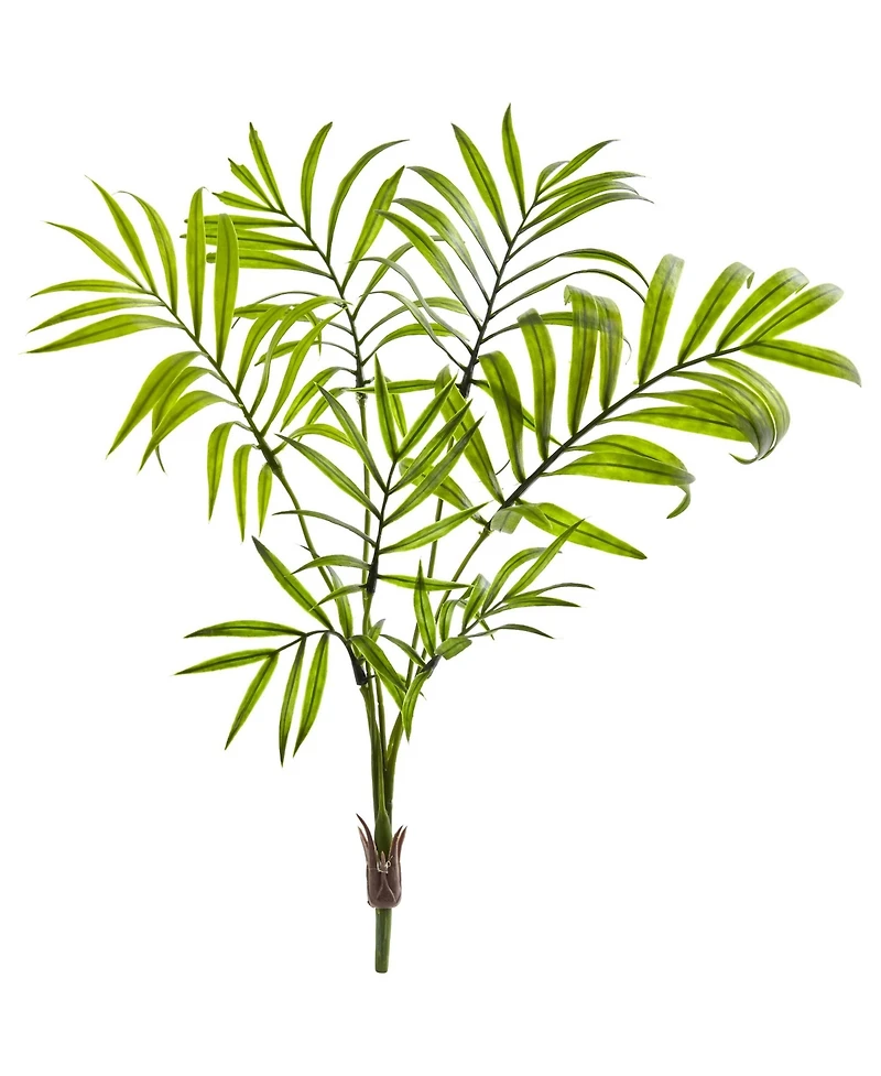 Slickblue Mini Areca Palm Bush for Compact Tropical Decor (Set of 8)