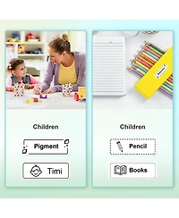 Nelko P21 Label Maker Tape, 14x40mm (0.55"x1.57") Self-Adhesive Label Compatible with P21 Label Maker for Home/Office/School, 180 Labels/Roll, White