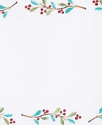 Fiesta Holly Sprig Holiday Border Placemat 13" x 18", Set of 4