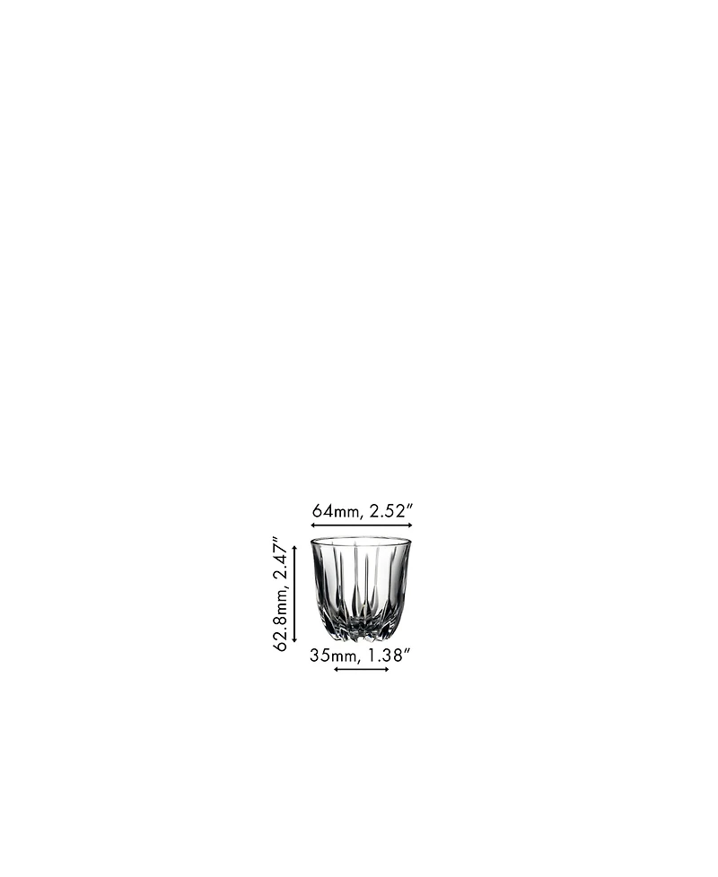 Riedel Crystal Drink Specific Glassware 2 Piece Coffee Glass Set