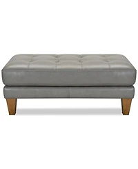 Niebee 47" Leather Cocktail Ottoman, Created for Macy's