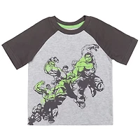 Avengers Toddler Boys Marvel Spider-Man Black Panther Iron Man Hulk Captain America 2 Pack Graphic T-Shirts to