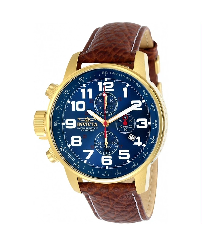 Invicta Men's I-Force Quartz 3 Hand Blue Dial Watch