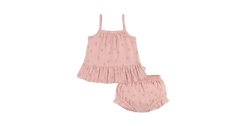 Gerber Baby Girls Dress and Diaper Cover Set, 2 Piece